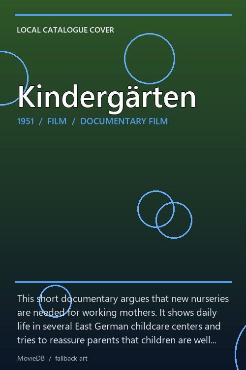 Kindergärten poster