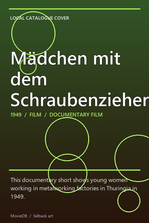 Mädchen mit dem Schraubenzieher poster