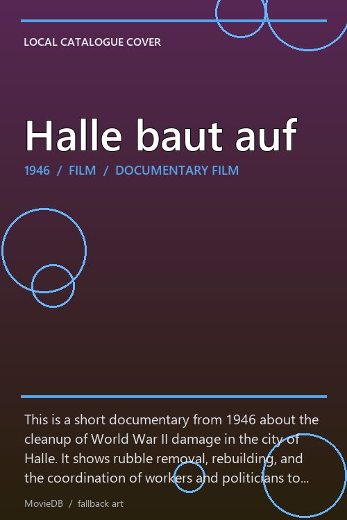 Halle baut auf poster