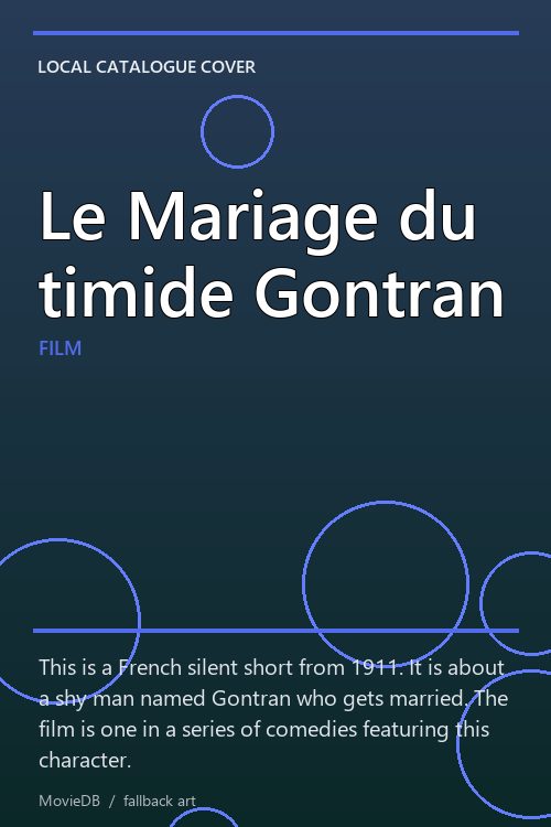 Le Mariage du timide Gontran poster