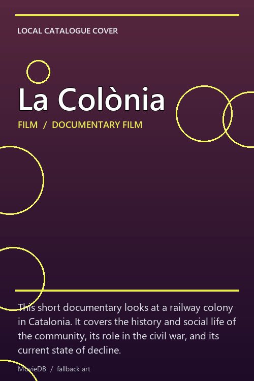 La Colònia poster