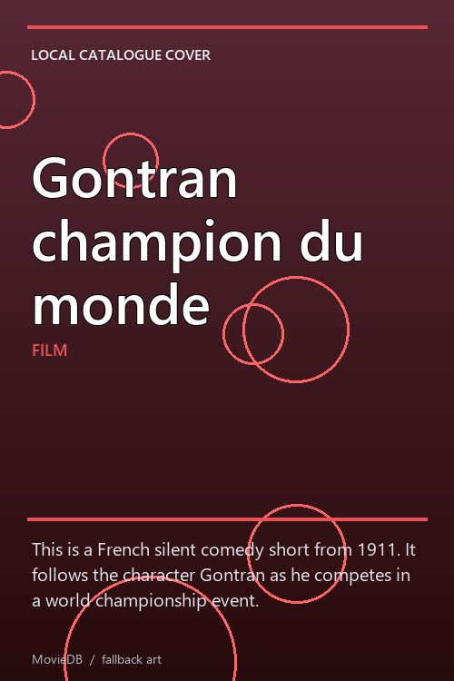 Gontran champion du monde poster