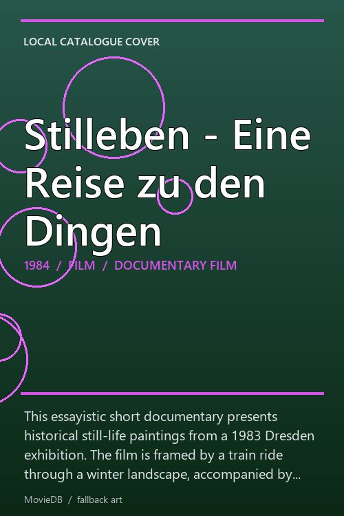 Stilleben - Eine Reise zu den Dingen poster