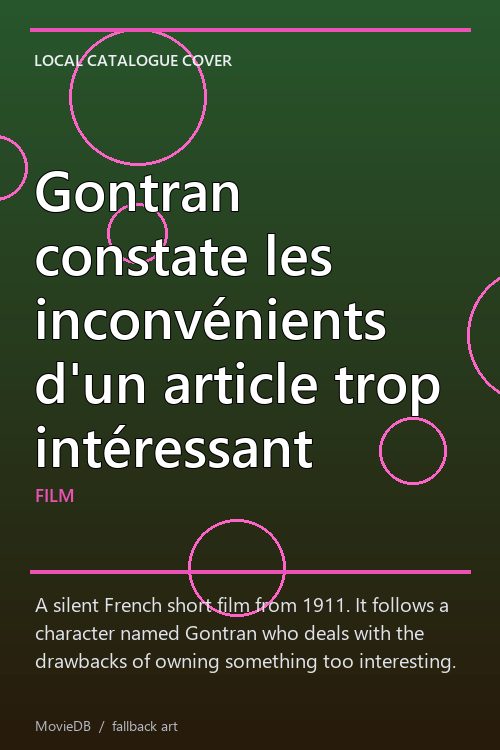 Gontran constate les inconvénients d'un article trop intéressant poster