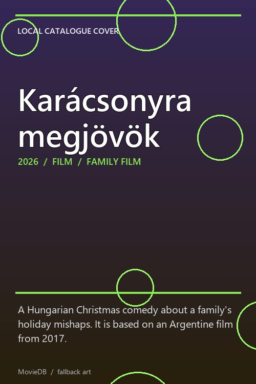 Karácsonyra megjövök poster