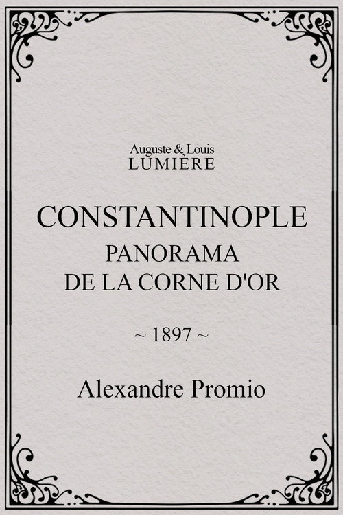 Constantinople, panorama de la Corne d'or poster