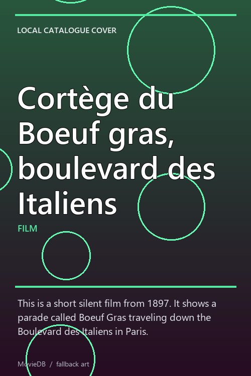 Cortège du Boeuf gras, boulevard des Italiens poster