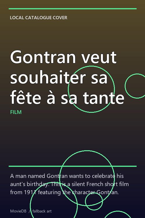 Gontran veut souhaiter sa fête à sa tante poster
