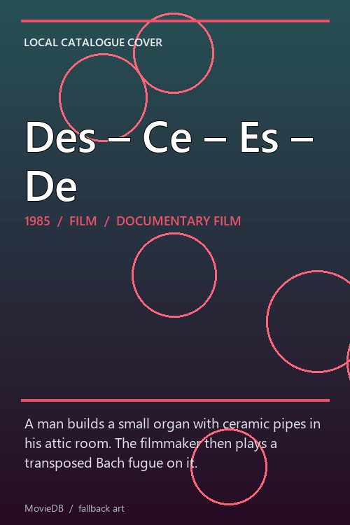 Des – Ce – Es – De poster