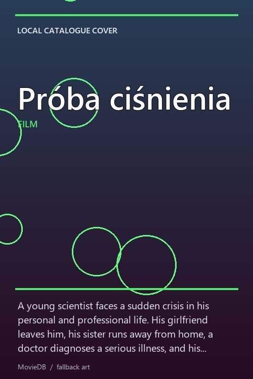 Próba ciśnienia poster