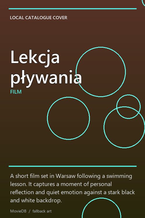 Lekcja pływania poster