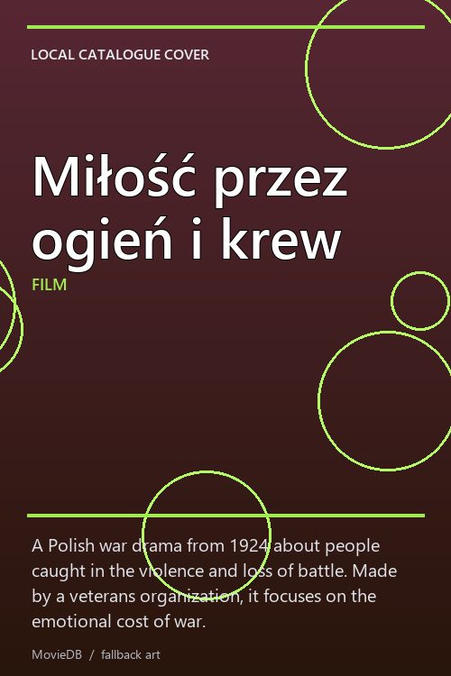 Miłość przez ogień i krew poster