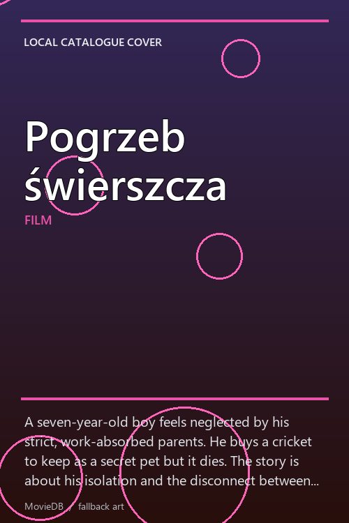 Pogrzeb świerszcza poster