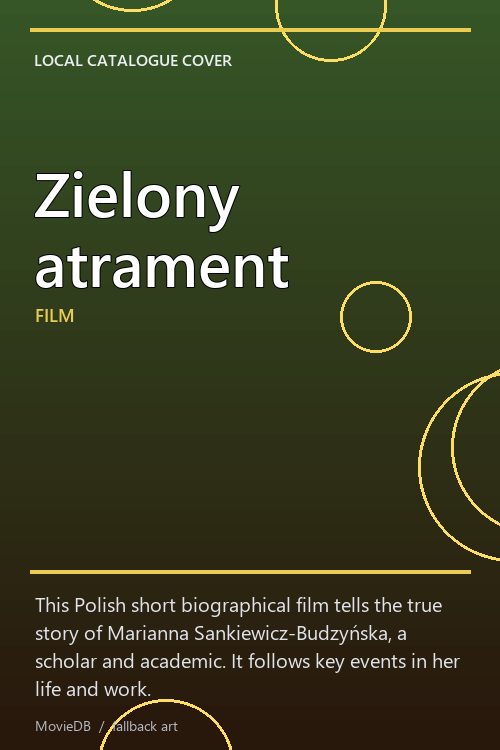 Zielony atrament poster