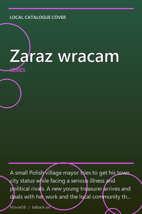 Zaraz wracam poster