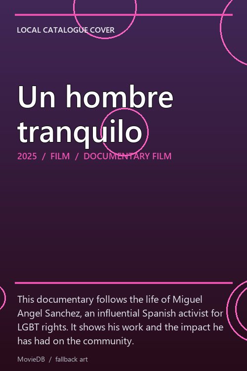 Un hombre tranquilo poster