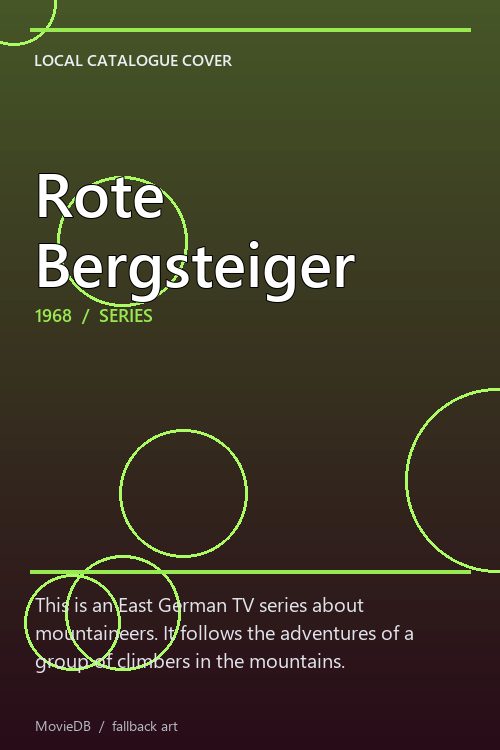 Rote Bergsteiger poster