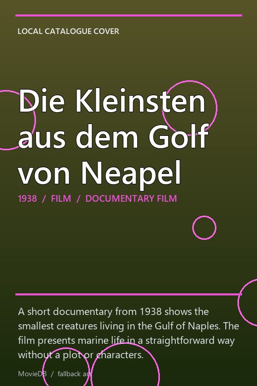 Die Kleinsten aus dem Golf von Neapel poster