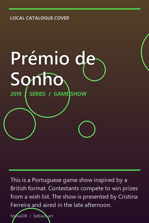Prémio de Sonho poster
