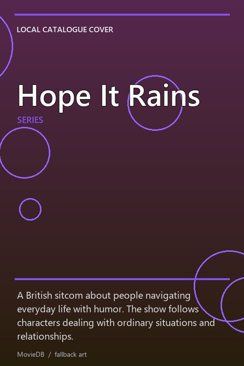 Hope It Rains poster