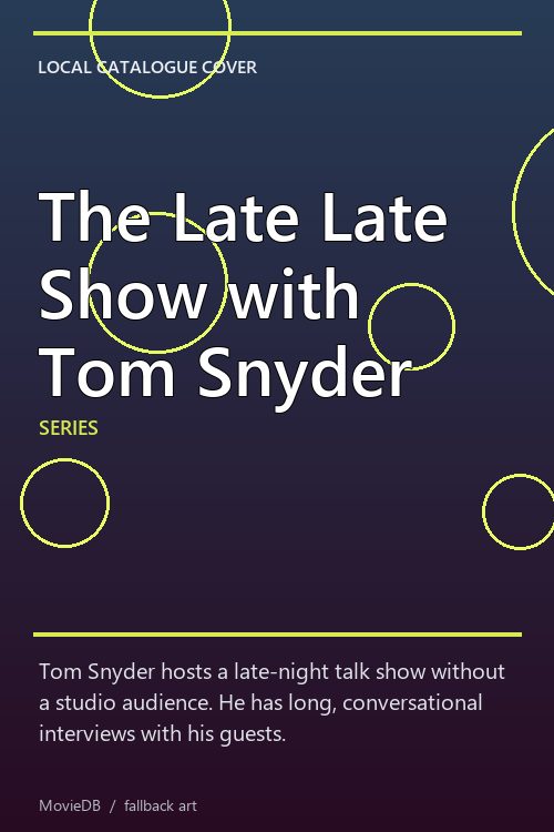 The Late Late Show with Tom Snyder poster
