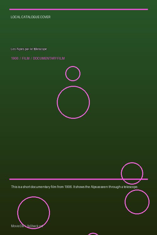 Les Alpes par le télescope poster