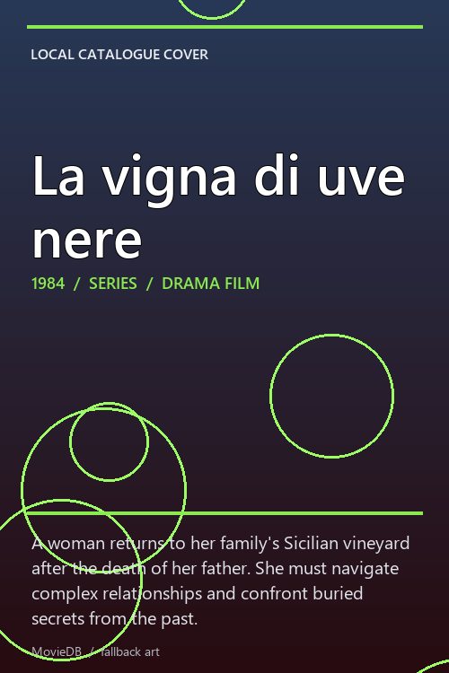 La vigna di uve nere poster