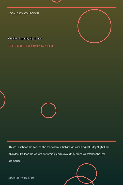 Creating Saturday Night Live poster