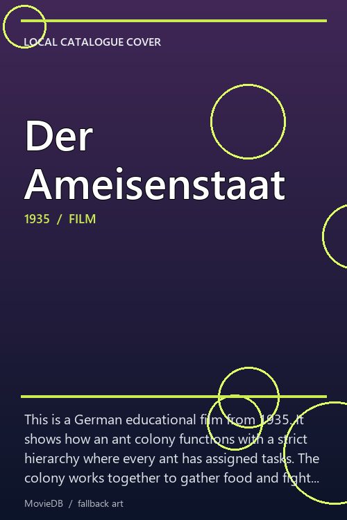Der Ameisenstaat poster
