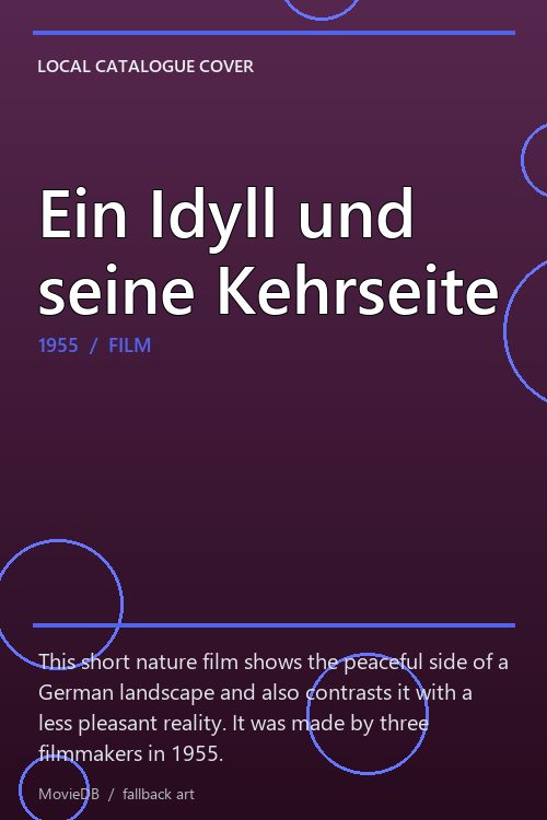 Ein Idyll und seine Kehrseite poster