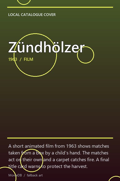Zündhölzer poster