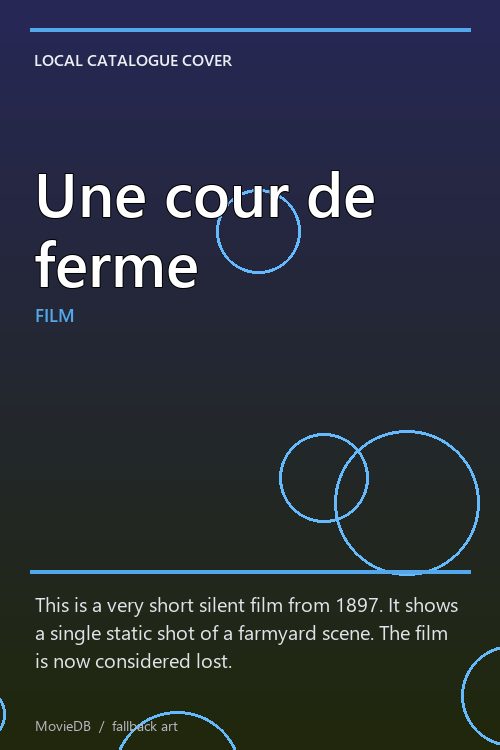 Une cour de ferme poster