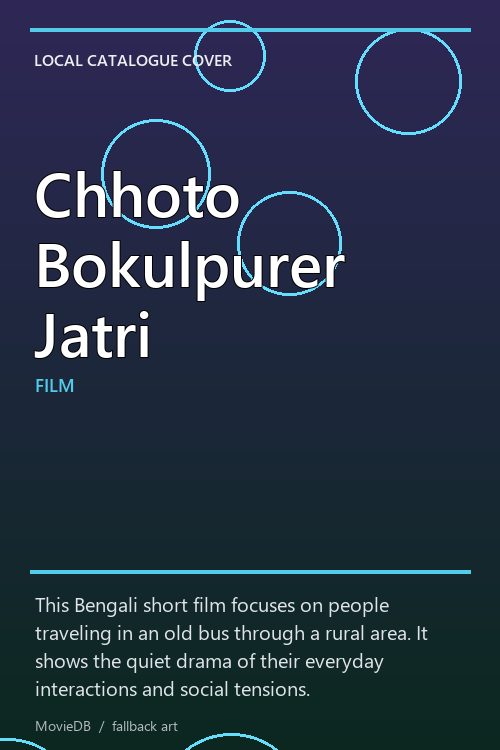 Chhoto Bokulpurer Jatri poster