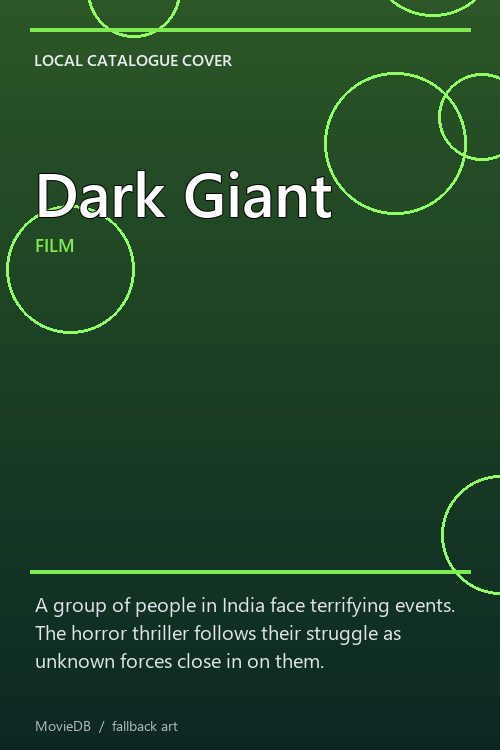 Dark Giant poster