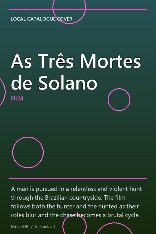 As Três Mortes de Solano poster