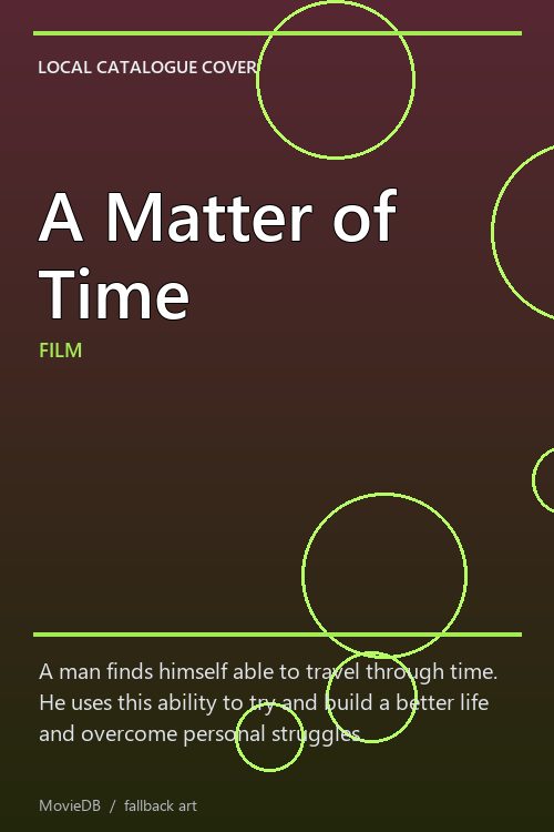 A Matter of Time poster