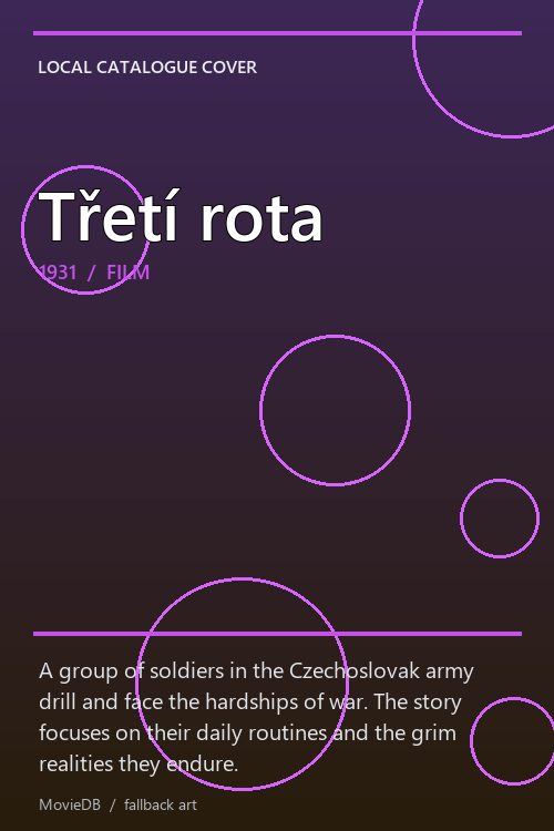 Třetí rota poster