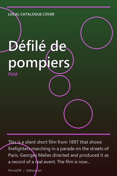 Défilé de pompiers poster
