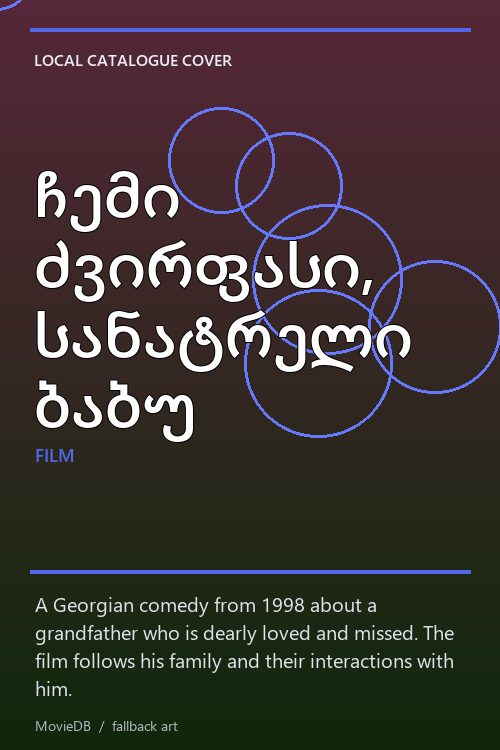 ჩემი ძვირფასი, სანატრელი ბაბუ poster