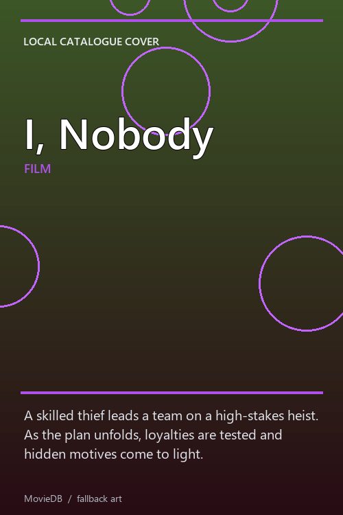 I, Nobody poster