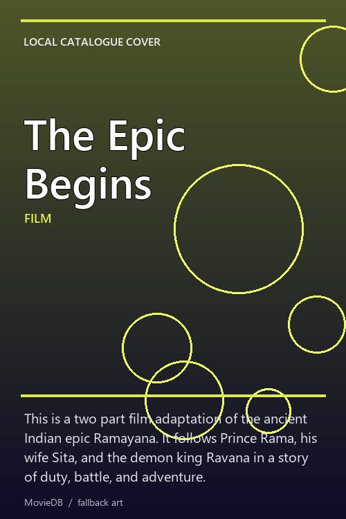 The Epic Begins poster
