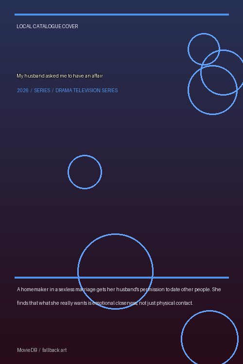 My husband asked me to have an affair poster