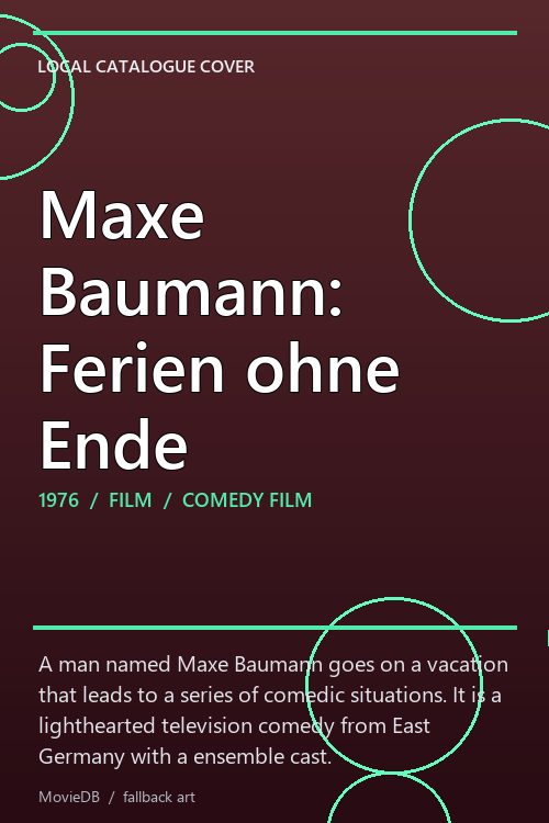 Maxe Baumann: Ferien ohne Ende poster
