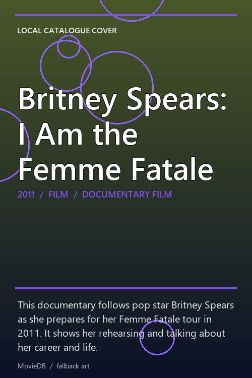 Britney Spears: I Am the Femme Fatale poster