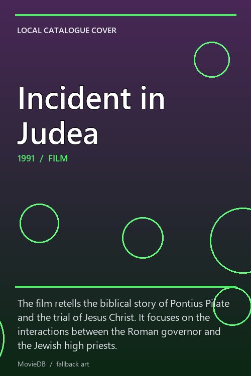 Incident in Judea poster