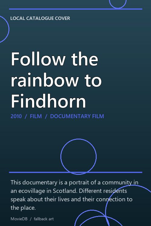 Follow the rainbow to Findhorn poster