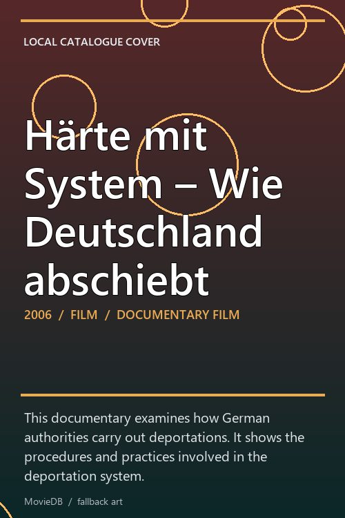 Härte mit System – Wie Deutschland abschiebt poster