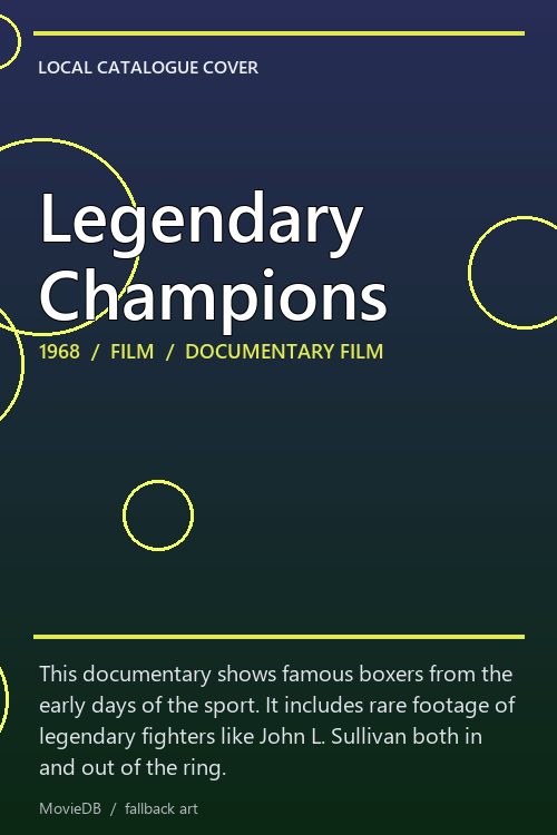 Legendary Champions poster