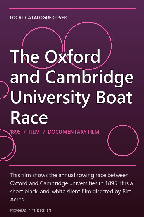 The Oxford and Cambridge University Boat Race poster