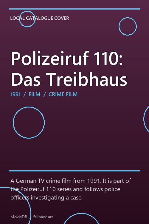 Polizeiruf 110: Das Treibhaus poster